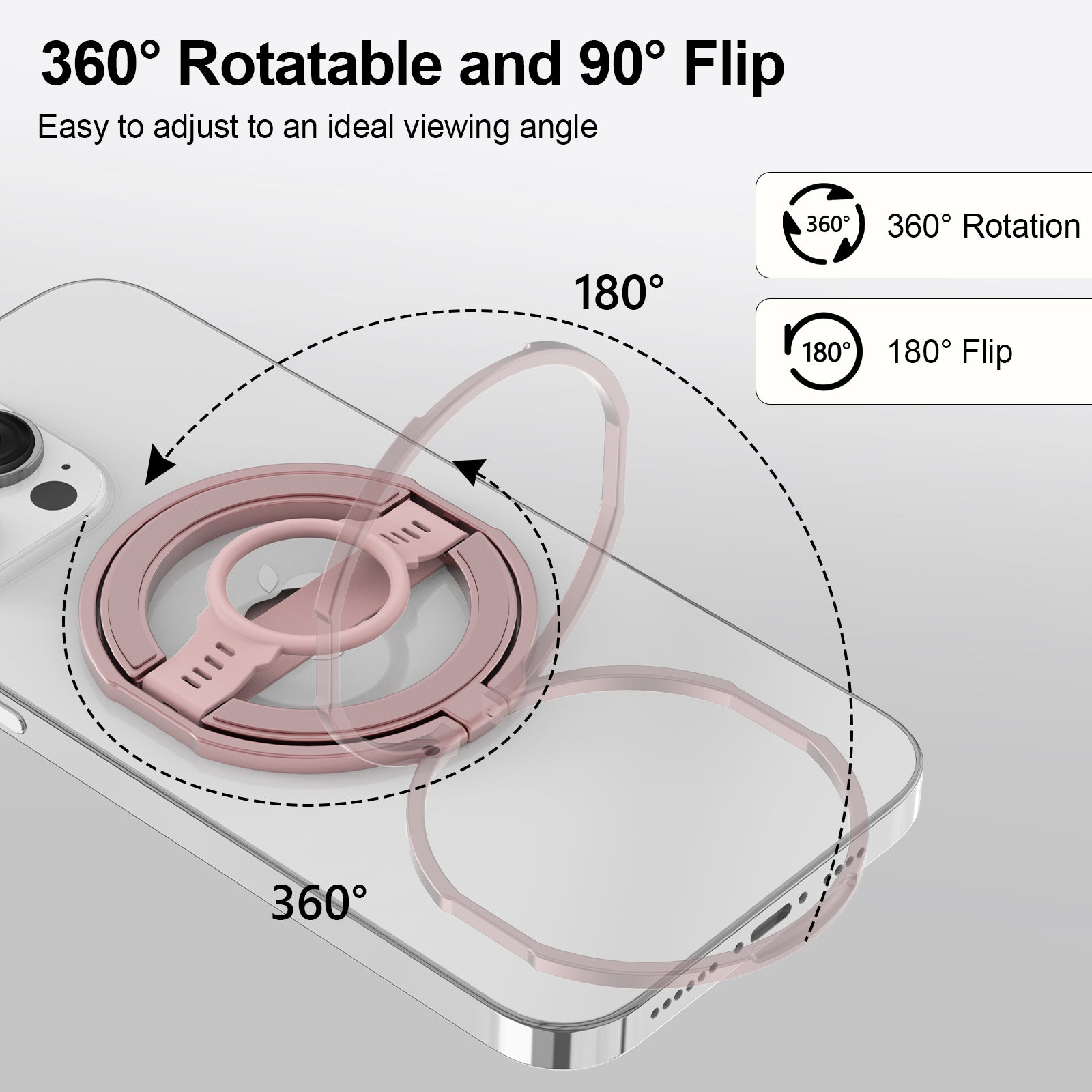 ZH-M04 Magnetic Kickstand Rotary Adjustable Phone Ring Holder Zinc Alloy Finger Grip ZH-M04 Magnetic Kickstand Rotary Adjustable Phone Ring Holder Zinc Alloy Finger Grip